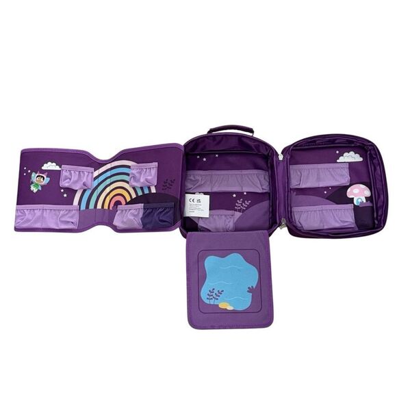 Tonies Toniebox Carrying Case Max Purple Over the Rainbow Zip Storage Carrier. - Picture 8 of 11